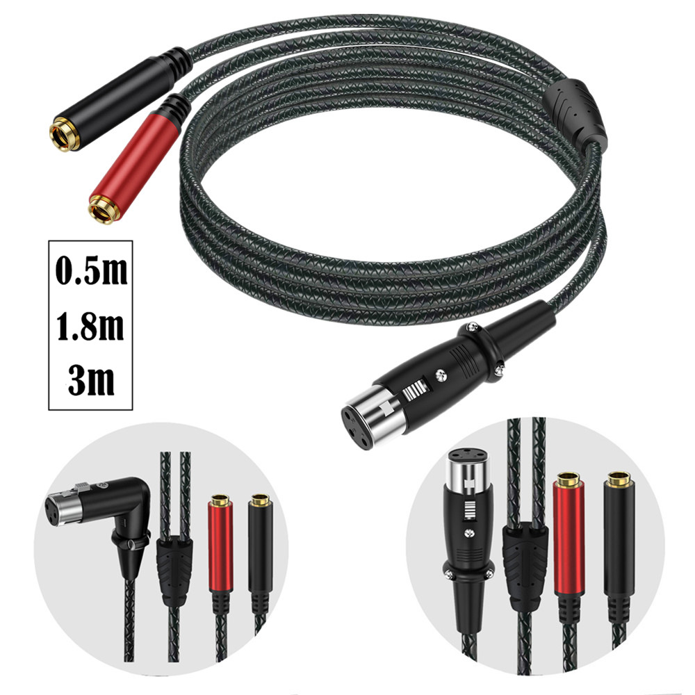 3-poliges XLR-Buchsenkabel auf – Earphone Splitter Jack Bewertung und Preis