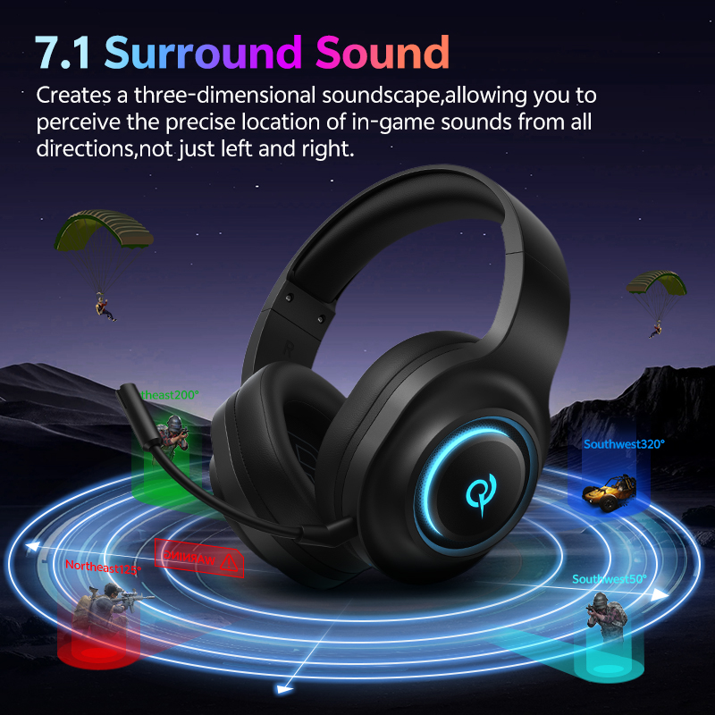 QCY Heroad V200 Gaming-Headset – Gaming Headset Rgb Bewertung und Preis