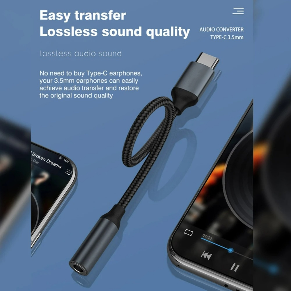 USB Typ-C auf 3,5mm Audio-Adap – Audiophile Headphone Wired Bewertung und Preis