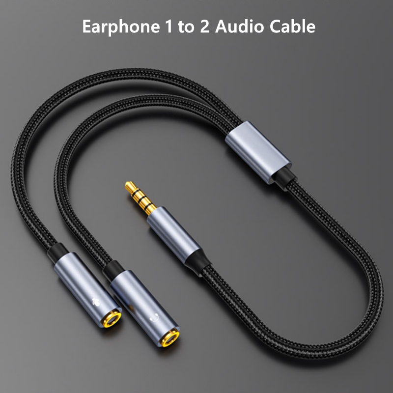3,5-mm-Klinken-Aux-Audiokabel, – Earphone Splitter Jack Bewertung und Preis