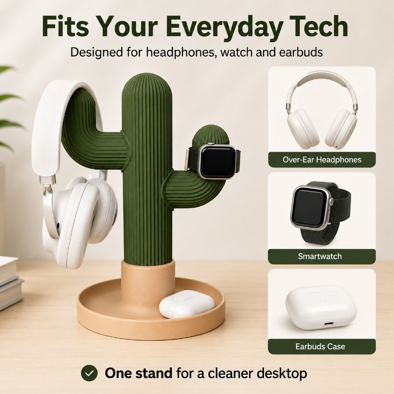 Minimalistischer Kaktus-Kopfhö – Headphone Stand Desk Bewertung und Preis